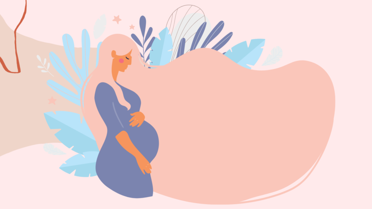 illustration of pregnant woman