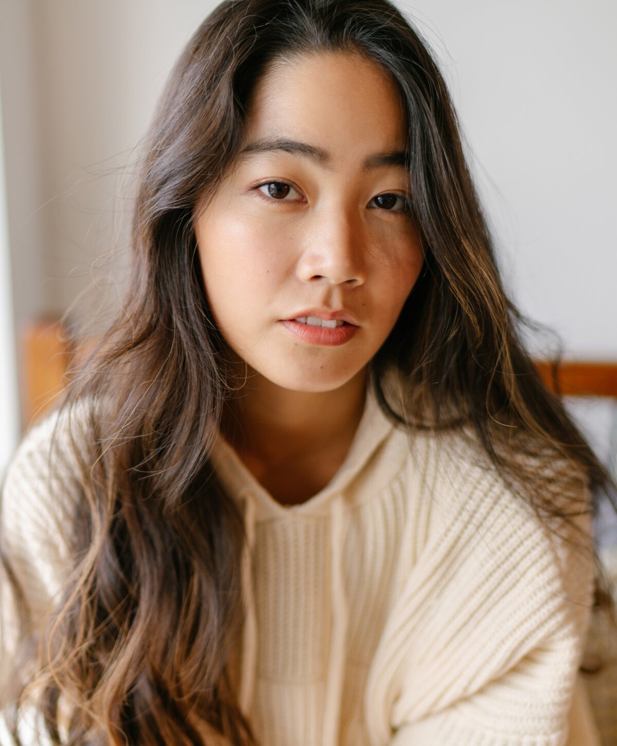 Sacramento oxygeneo-facial model wearing a sweater